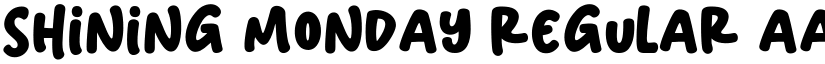 Shining Monday Regular font
