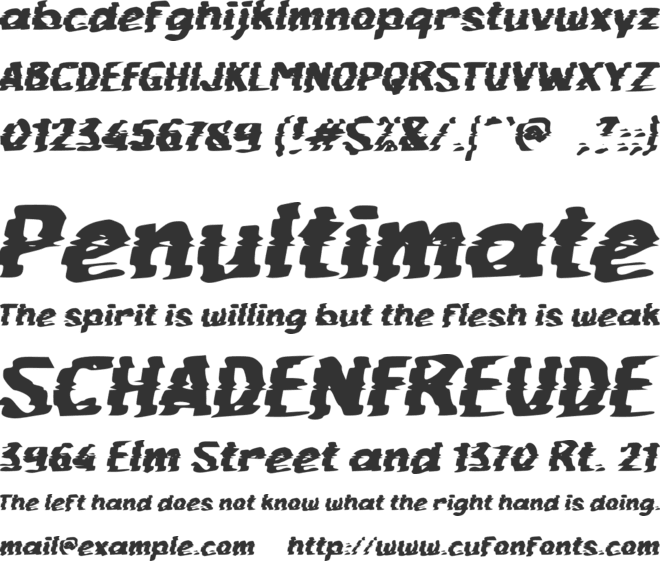 c Click Speed font preview