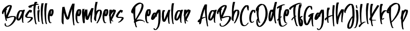 Bastille Members Regular font