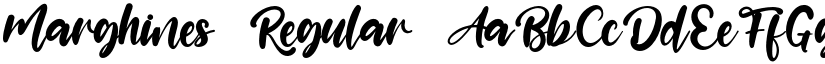 Marghines Regular font