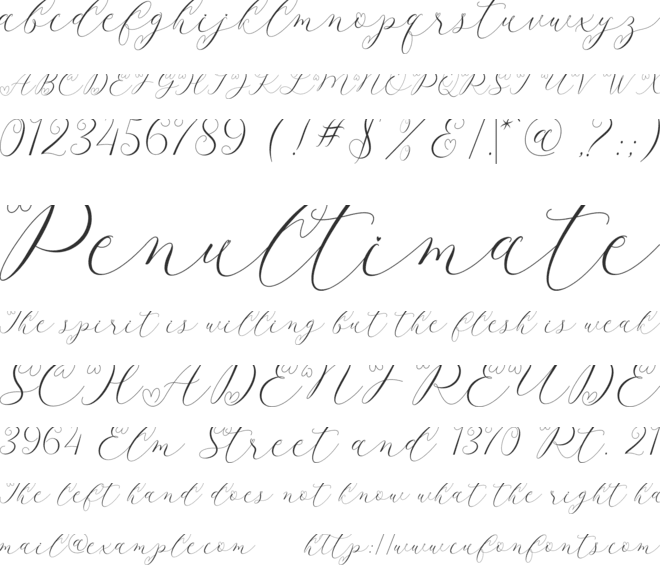 alice font preview
