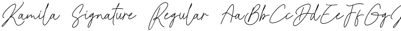 Kamila Signature Regular font