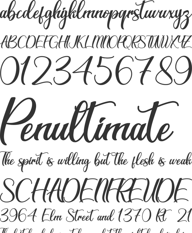 Christmas Queen - Personal Use font preview