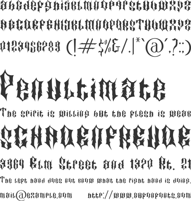 Matter Of Fact font preview