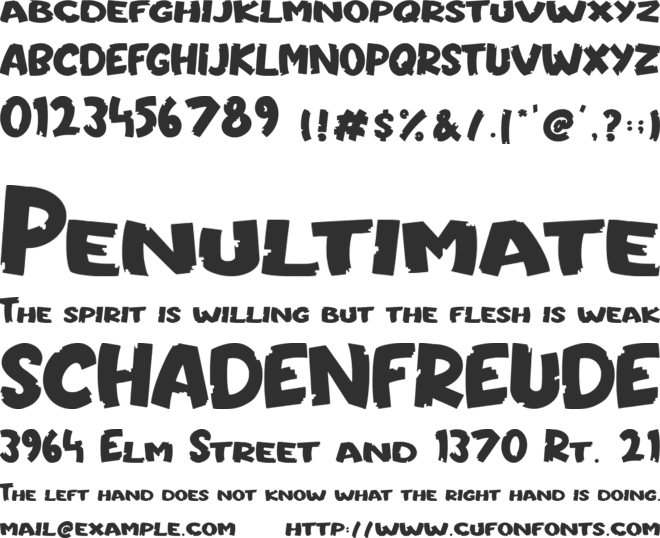 Asterix font preview