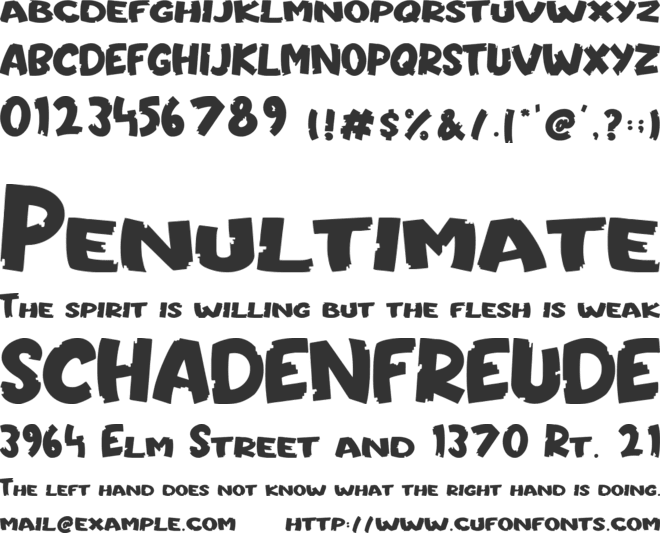 Asterix font preview