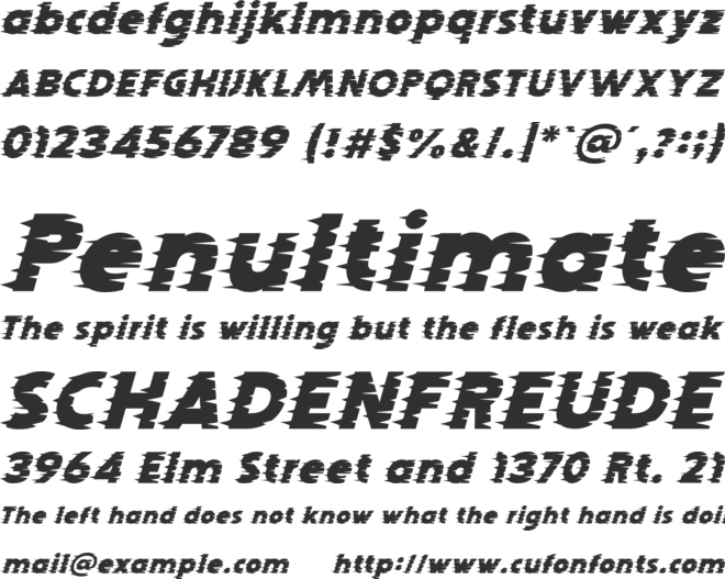 WIND CREEK font preview