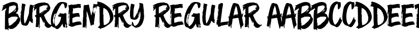 Burgendry Regular font