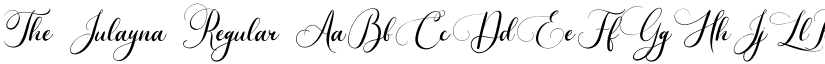 The Julayna Regular font