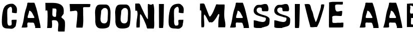 Cartoonic Massive font