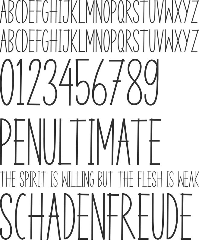 Mother Burger font preview