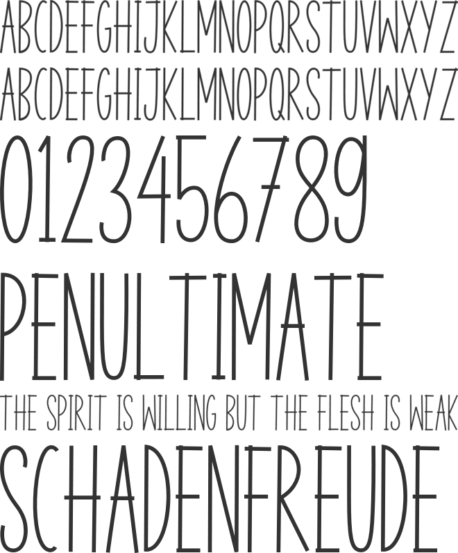 Mother Burger font preview