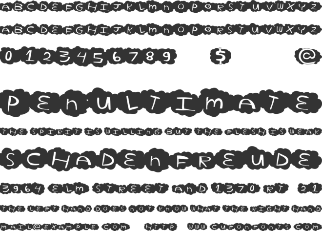 CloudHome font preview