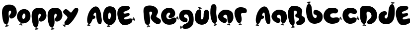 Poppy AOE Regular font
