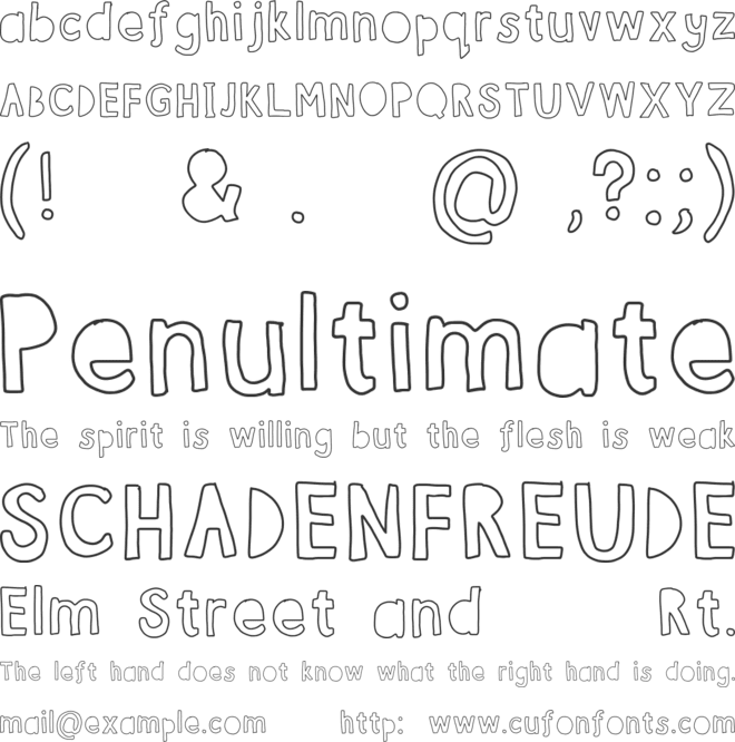 bubble mim font preview