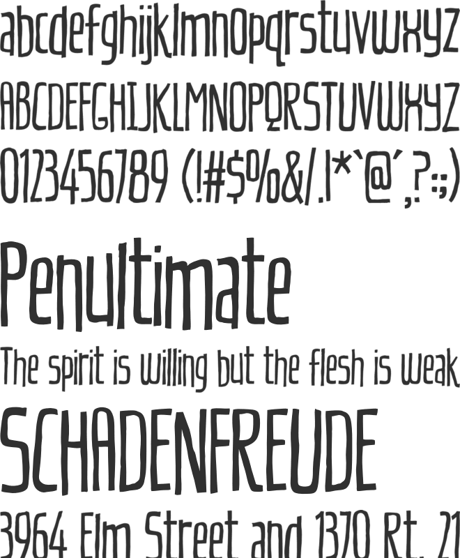 Cherily Blussom DEMO font preview