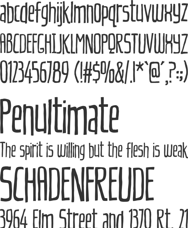 Cherily Blussom DEMO font preview
