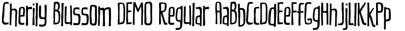 Cherily Blussom DEMO Regular font