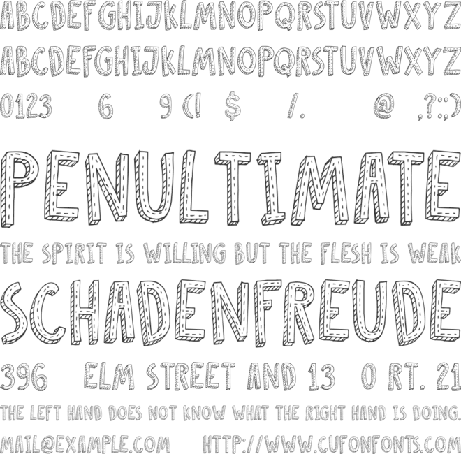 Oslo Stitch DEMO font preview