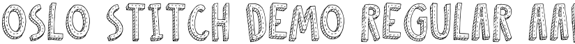 Oslo Stitch DEMO Regular font