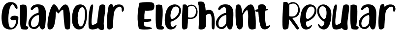 Glamour Elephant Regular font