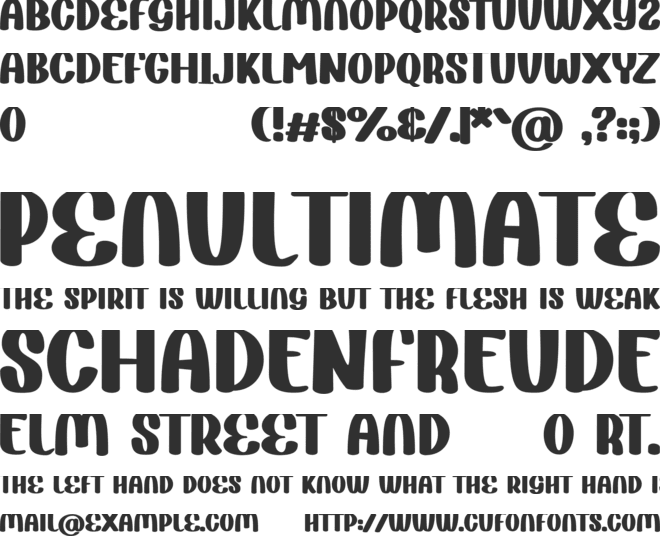 Flephy Demo font preview