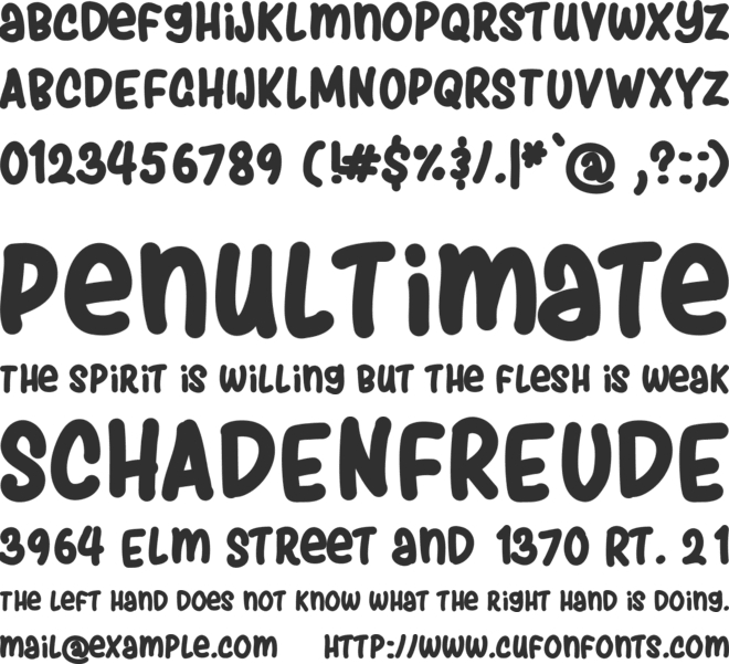 pingwing font preview