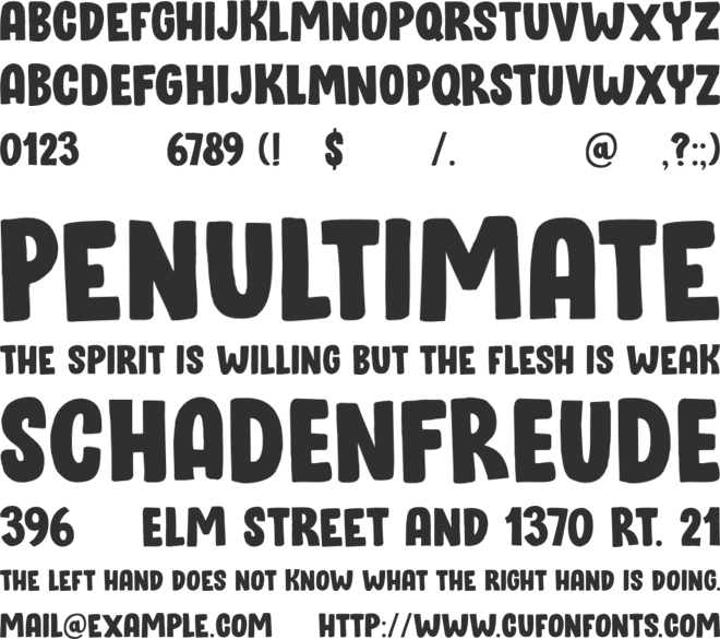 Bloomer DEMO font preview