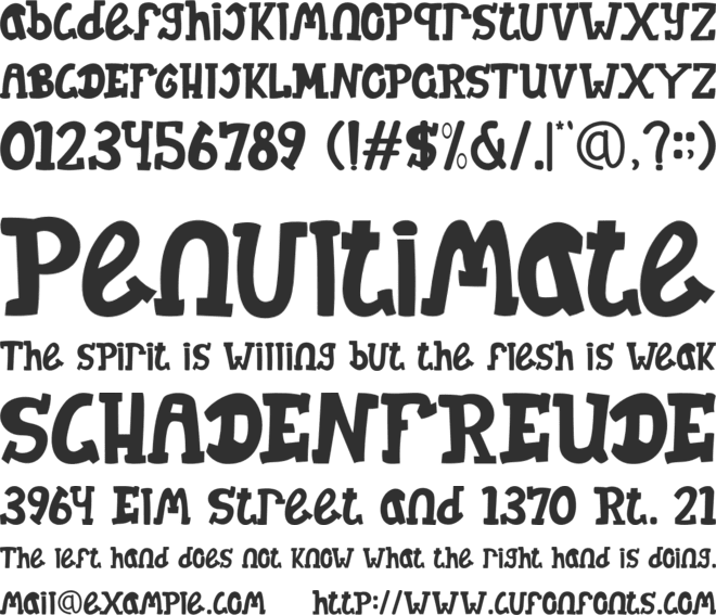 Jelly Squer font preview