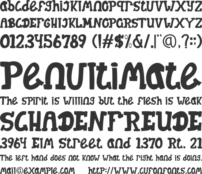 Jelly Squer font preview