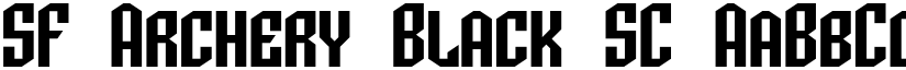 SF Archery Black SC font