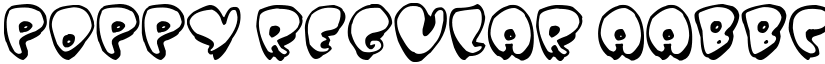 Poppy Regular font
