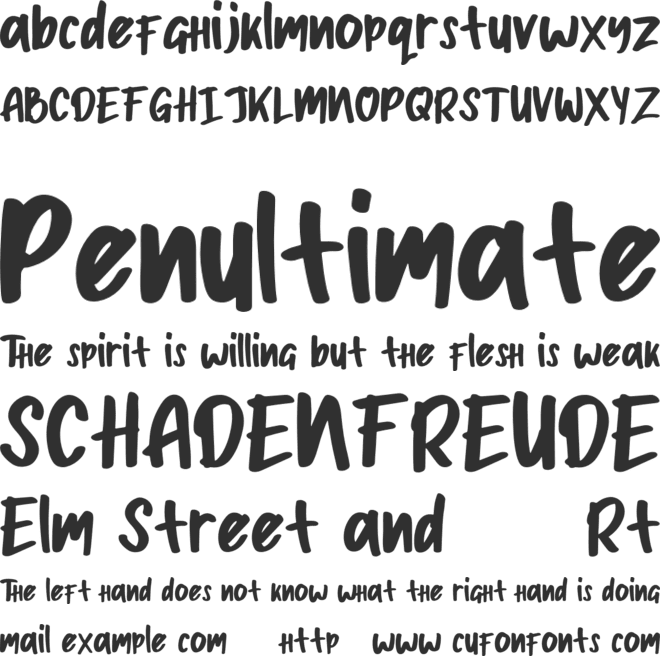 Apija demo font preview