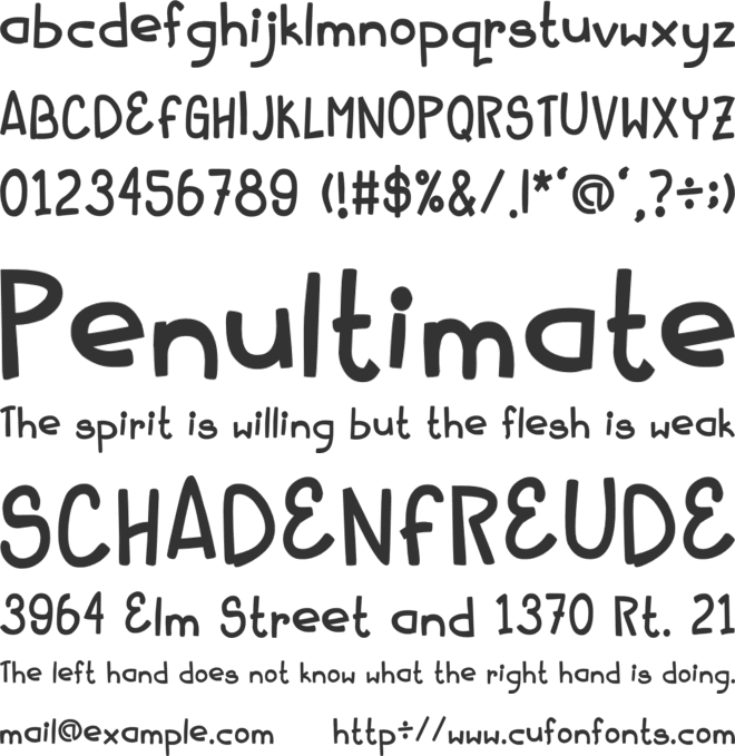 Beloved Girl font preview