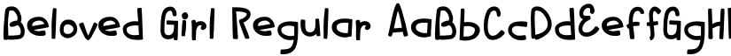 Beloved Girl Regular font