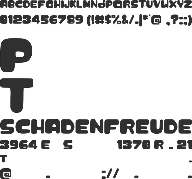 Chaolphabet font preview
