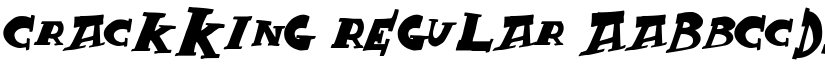 CrackKing Regular font