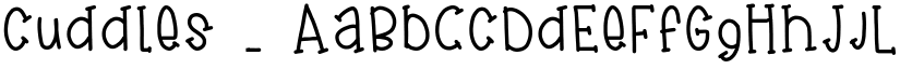cuddles _ font