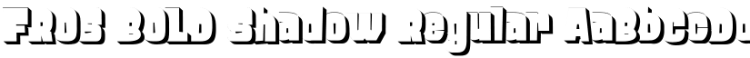 FROS BOLD Shadow Regular font