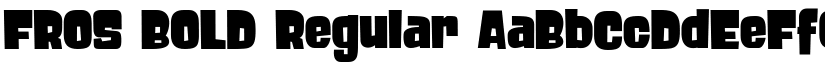 FROS BOLD Regular font