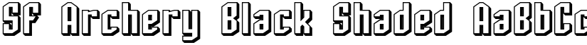 SF Archery Black Shaded font