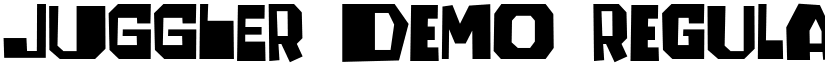 JUGGLER demo Regular font