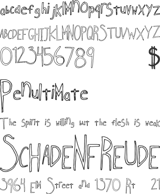 IndieSellout font preview