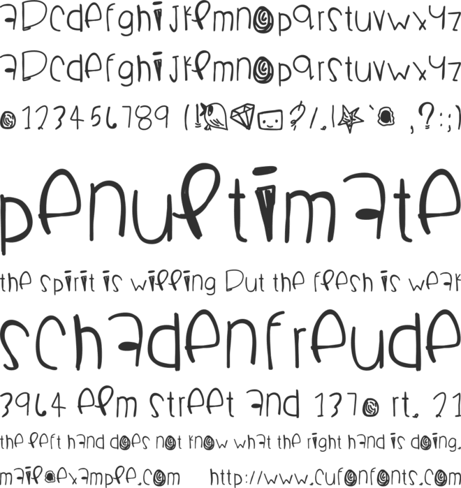 Boomchakalaka font preview