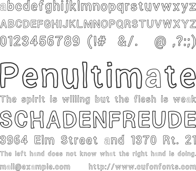 Verumai font preview