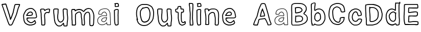 Verumai Outline font