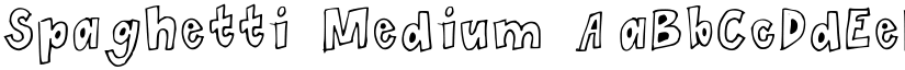 Spaghetti Medium font