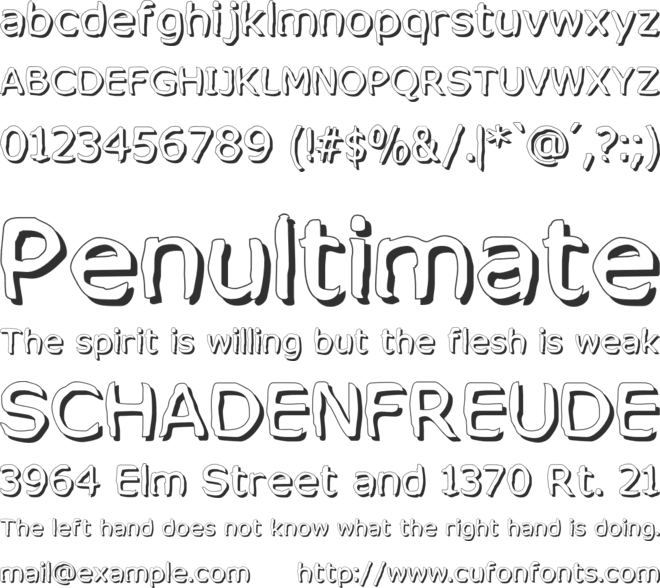 Mixed Feelings font preview