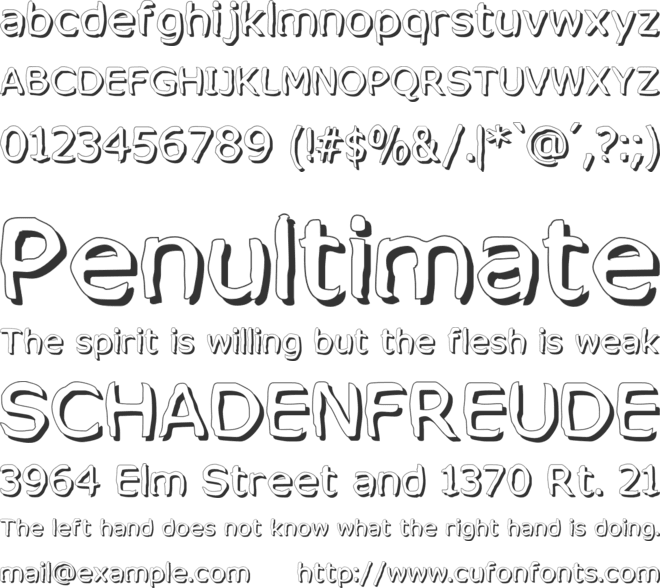 Mixed Feelings font preview