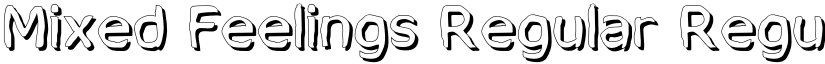 Mixed Feelings Regular Regular font